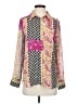 Rose + Olive 100% Polyester Paisley Pink Long Sleeve Blouse Size S - photo 1