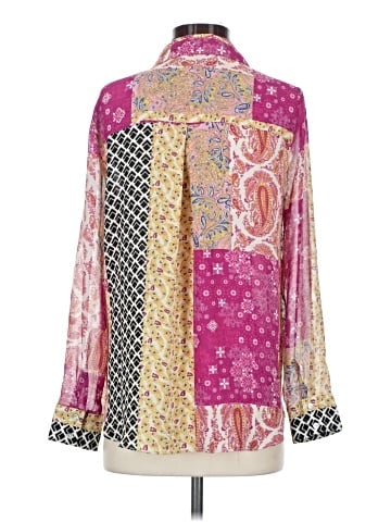 Rose + Olive Long Sleeve Blouse (view 2)