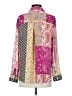 Rose + Olive 100% Polyester Paisley Pink Long Sleeve Blouse Size S - photo 2