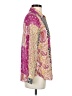 Rose + Olive 100% Polyester Paisley Pink Long Sleeve Blouse Size S - photo 4
