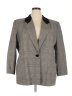Amanda Smith Houndstooth Gray Blazer Size 22 Petite - photo 1