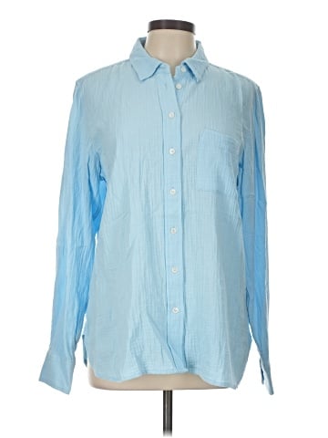J.Crew Factory Store Long Sleeve Button-Down Shirt (view 1)