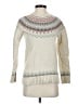 L.L.Bean 100% Lambswool Chevron-herringbone Ivory Wool Pullover Sweater Size S - photo 1