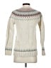 L.L.Bean 100% Lambswool Chevron-herringbone Ivory Wool Pullover Sweater Size S - photo 2