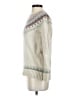 L.L.Bean 100% Lambswool Chevron-herringbone Ivory Wool Pullover Sweater Size S - photo 5