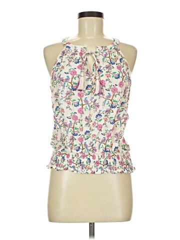 Rose + Olive Sleeveless Blouse (view 1)