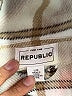 For The Republic 100% Polyester Plaid Gray Jacket Size L - photo 6