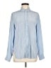 J.Crew 100% Viscose Stripes Blue Long Sleeve Button-Down Shirt Size 6 - photo 1
