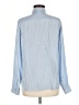 J.Crew 100% Viscose Stripes Blue Long Sleeve Button-Down Shirt Size 6 - photo 2