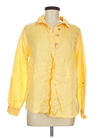 Sigrid Olsen 3/4 Sleeve Button-Down Shirt (view 1)