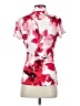 DKNY Floral Red Short Sleeve Blouse Size XS - photo 2