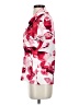 DKNY Floral Red Short Sleeve Blouse Size XS - photo 5