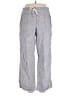 Athleta 100% Linen Chevron-herringbone Gray Linen Pants Size 14 - photo 1