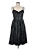 Express 100% Polyurethane Metallic Black Cocktail Dress Size M - photo 1