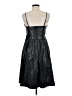Express 100% Polyurethane Metallic Black Cocktail Dress Size M - photo 2