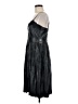 Express 100% Polyurethane Metallic Black Cocktail Dress Size M - photo 5