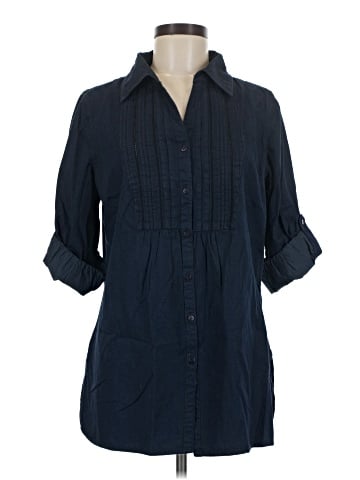Charter Club 3/4 Sleeve Button-Down Shirt (view 1)