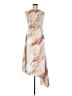 Luxely Orange Ivory Cocktail Dress Size 6 - photo 1