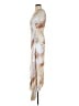Luxely Orange Ivory Cocktail Dress Size 6 - photo 5