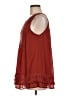 Entro 100% Polyester Orange Red Sleeveless Blouse Size M - photo 5