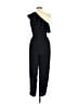 Naked Zebra 100% Polyester Solid Black Jumpsuit Size M - photo 2