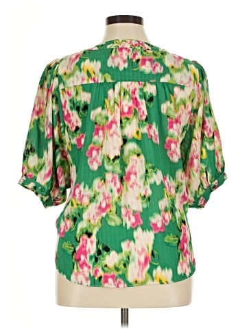 Rose + Olive Short Sleeve Blouse (view 2)