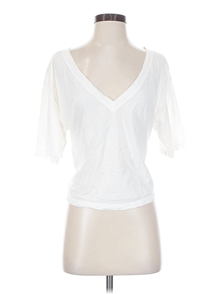 Pre-owned A.l.c Short Sleeve T-shirt In White