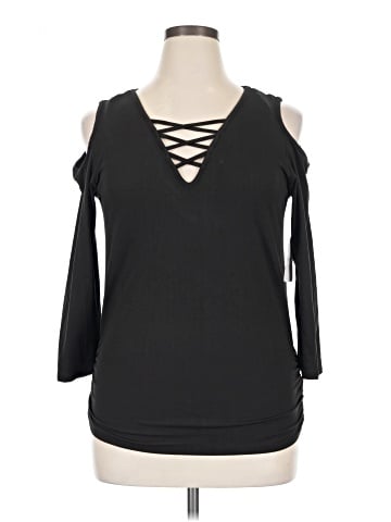 Sky 3/4 Sleeve Top (view 1)