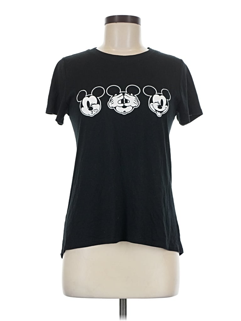 Pre-owned Disney Short Sleeve T-shirt In Black