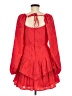 Francesca's 100% Polyester Hearts Red Cocktail Dress Size M - photo 2