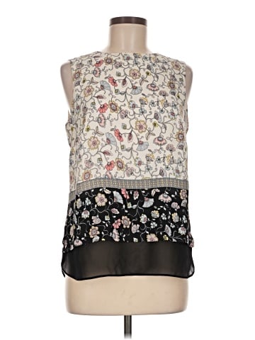 Rose + Olive Sleeveless Blouse (view 1)
