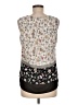 Rose + Olive 100% Polyester Black Sleeveless Blouse Size M - photo 2