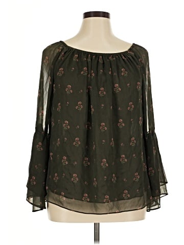 White House Black Market Long Sleeve Blouse (view 1)