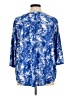 Cathy Daniels Blue 3/4 Sleeve Blouse Size 1X - photo 2