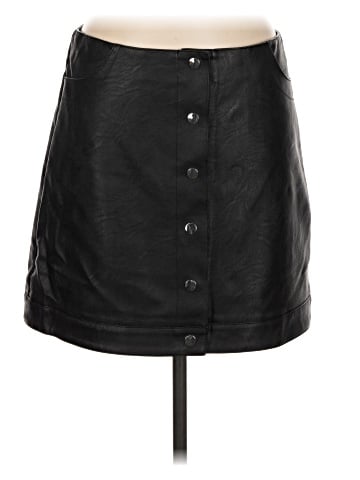 Topshop Faux Leather Skirt (view 1)