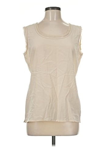 St. John Sleeveless Silk Top (view 1)