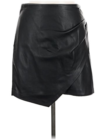 MNG Faux Leather Skirt (view 1)