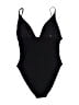 J.Crew Chevron-herringbone Black One Piece Swimsuit Size 10 - photo 2