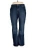 Liz Claiborne Chevron-herringbone Blue Jeans Size 16 - photo 1