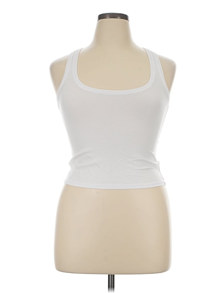 Pre-owned Yitty Tank Top White Halter Neckline Tops