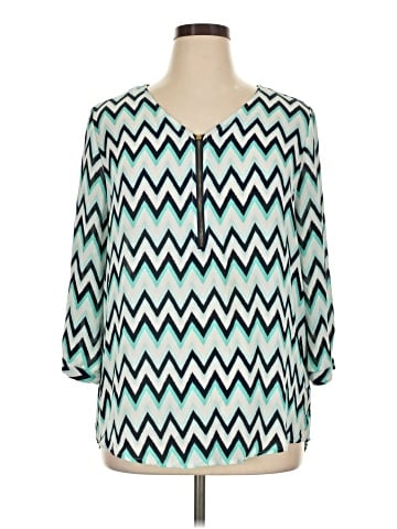 Roz & Ali 3/4 Sleeve Blouse (view 1)
