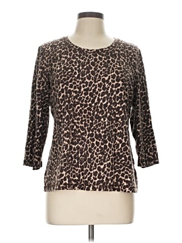 Weekends by Chico's 3/4 Sleeve T-Shirt (view 1)