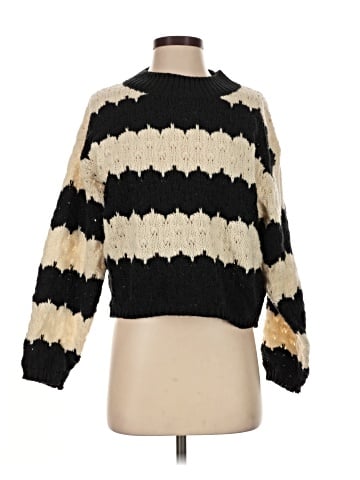 Line & Dot Pullover Sweater (view 1)