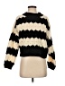 Line & Dot 100% Polyester Stripes Black Pullover Sweater Size XS - photo 1