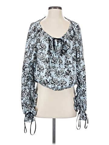 Robert Rodriguez Long Sleeve Silk Top (view 1)