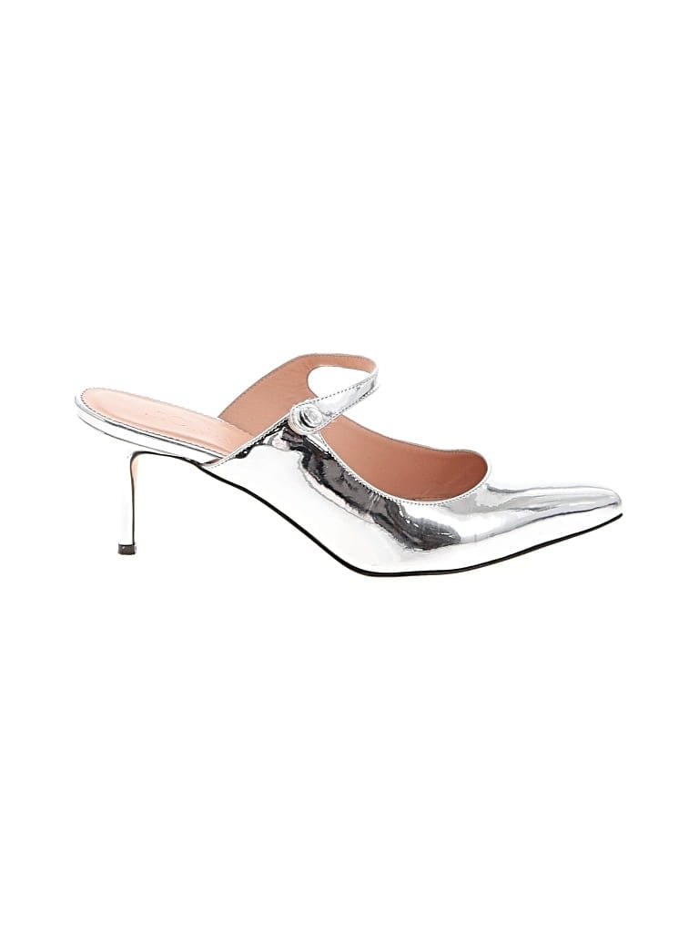 Pre-owned Jcrew Heels In Silver