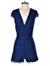 Francesca's 100% Polyester Blue Romper Size M - photo 1