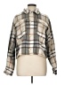 For The Republic 100% Polyester Plaid Gray Jacket Size L - photo 1