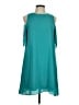 Everly 100% Polyester Solid Teal Casual Dress Size M - photo 1