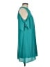Everly 100% Polyester Solid Teal Casual Dress Size M - photo 4